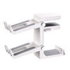 White headphone stand on a white background