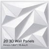 20 3D wall panels with geometric design on a white background
